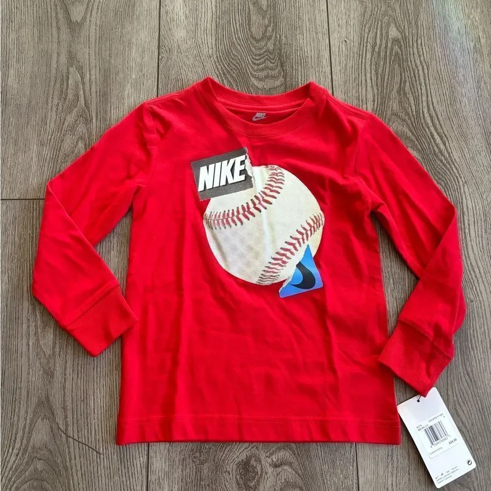 Nike boys long sleeve baseball shirt